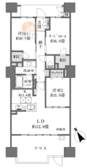 イニシア千住曙町106間取図