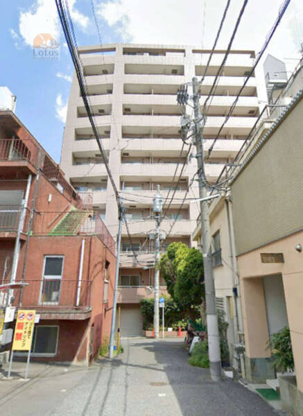 プライブ恵比寿外観１｜プライブ恵比寿は平成１３年築、１１階建てのマンションです。JR「恵比寿」駅東口から徒歩3分の恵比寿通りに面した立地です。