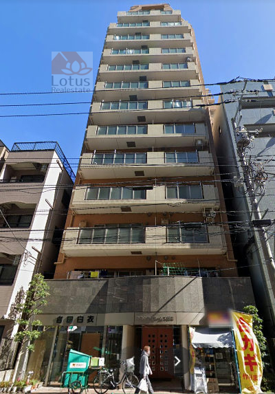 藤和シティホームズ根津外観４｜藤和シティホームズ根津は平成14年築、14階建てのマンションです。不忍通りに面した立地です。