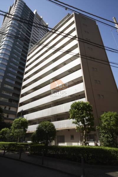 ラフィネ大崎外観２｜築年数は平成9年で、まだ比較的新しい建物です。12階建てのマンションで、上階に位置することで開放感や眺望を楽しむことができます。