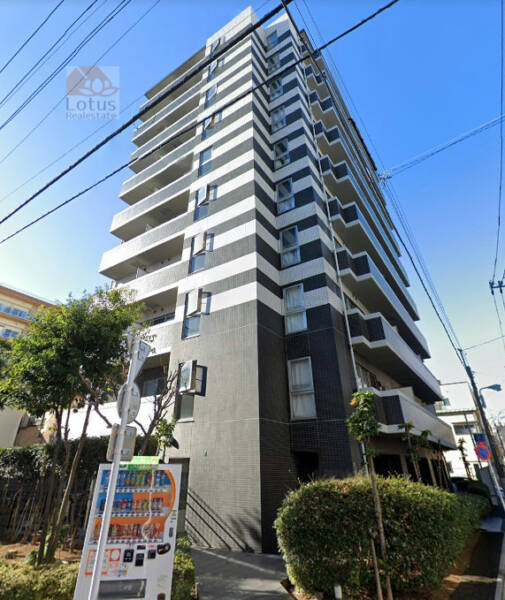 リファイズエムエス外観１｜リファイズエムエスは平成２０年の１０階建てのマンションです。大通りから一本入った住宅地にあります。