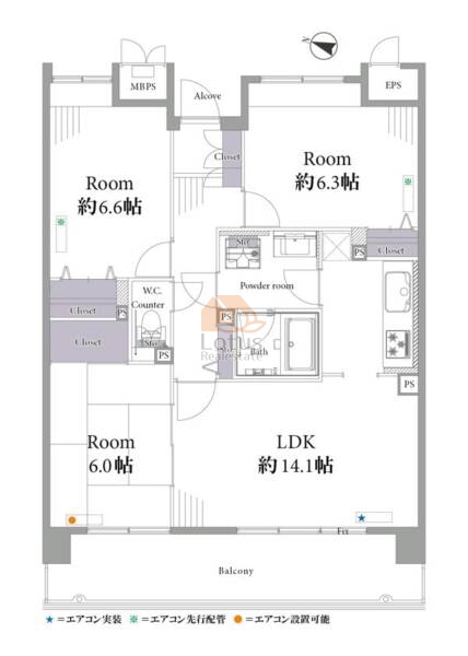 アクトピア北赤羽参番館503間取図