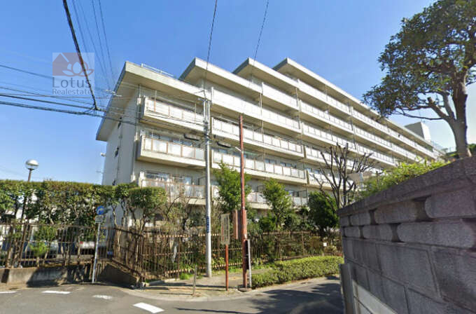 葛飾ビューハイツ外観４｜葛飾ビューハイツは昭和４９年築、８階建てのマンションです。ＪＲ金町が利用可です。