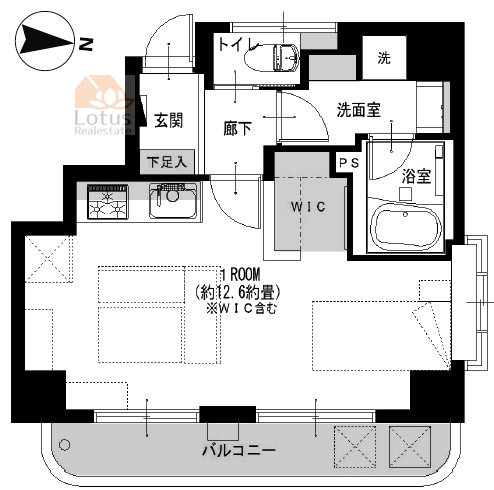 セザール東大久保106間取図