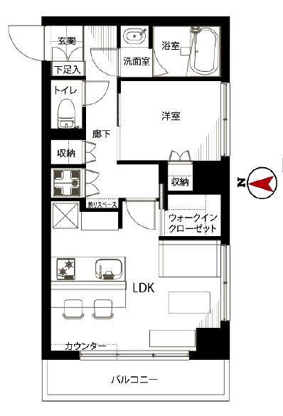 コンコード仲御徒町202間取図