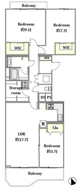 ハウス西荻303間取図