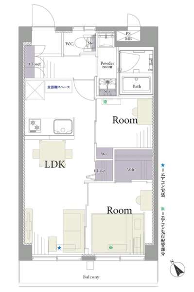 東池袋ダイヤマンション602間取図