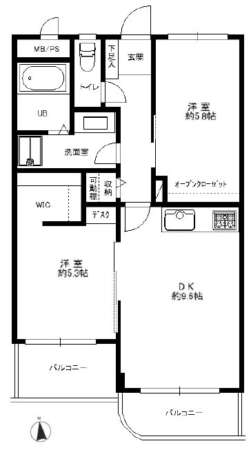 日神パレステージ志茂3階間取図