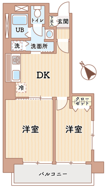 ニュー上馬マンション706間取図