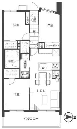 モンファイエ菊川402間取図