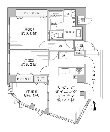 プレジャーガーデン木場弐番館501間取図