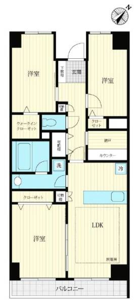 西葛西ビューハイツ229間取図