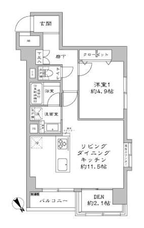 シティマンション上野203間取図