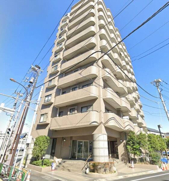 レクセル青戸外観３｜レクセル青戸は平成７年築、１１階建てのマンションです。