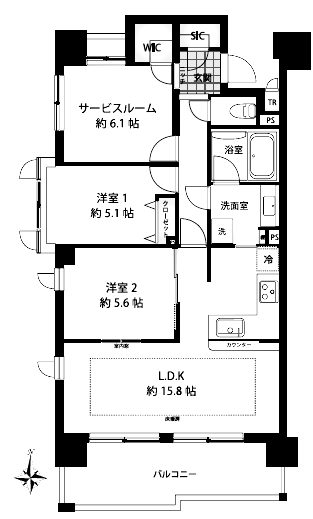 ネバーランド大島202間取図