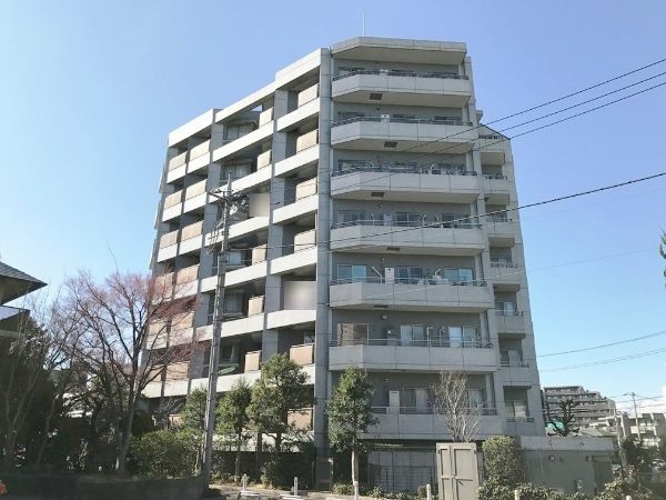 クレッセント砧外観２｜クレッセント砧は平成１２年築、８階建てのマンションです。