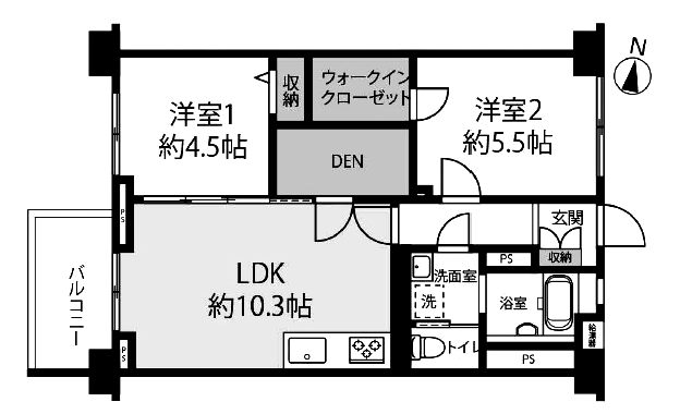 北砂四丁目住宅1105間取図