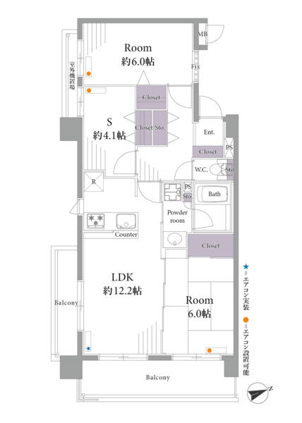 レクシオ亀戸403間取図