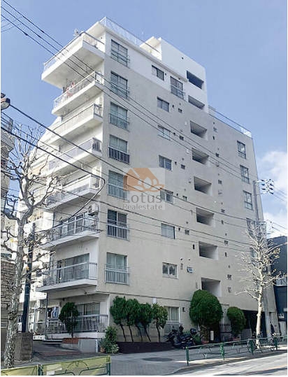 高輪ハイツ外観１｜高輪ハイツは、昭和45年築、9階建てのマンションです。