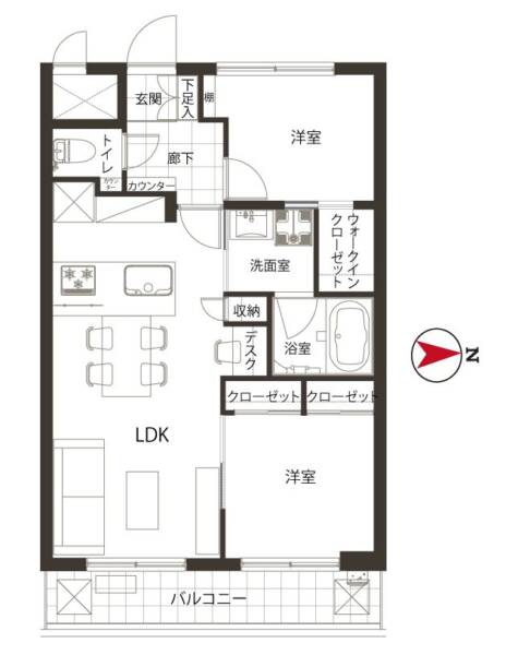 永谷リヴュール新宿305間取図