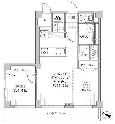 パシフィック白金台601間取図