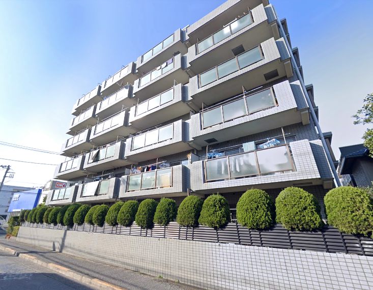 エンゼルハイム一ツ家第２外観２｜エンゼルハイム一ツ家第２は平成７年築、６階建てのマンションです。