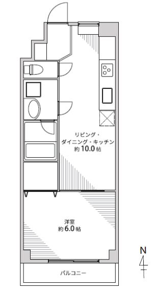 ジョイフル阿佐谷402間取図