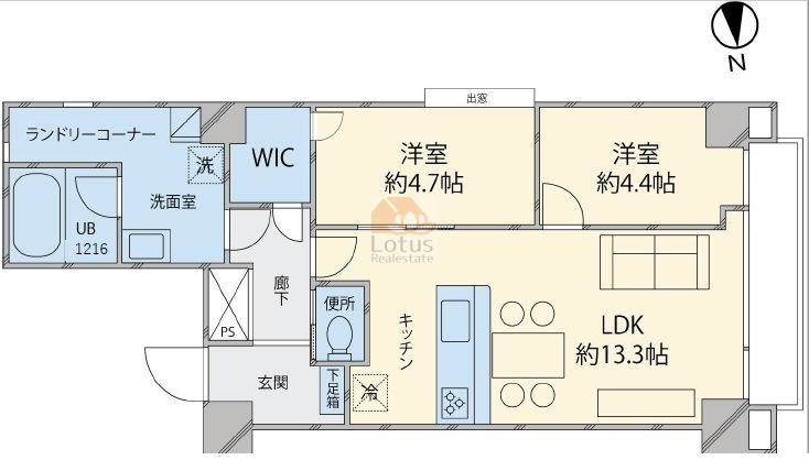 ポセイドンテラス204間取図