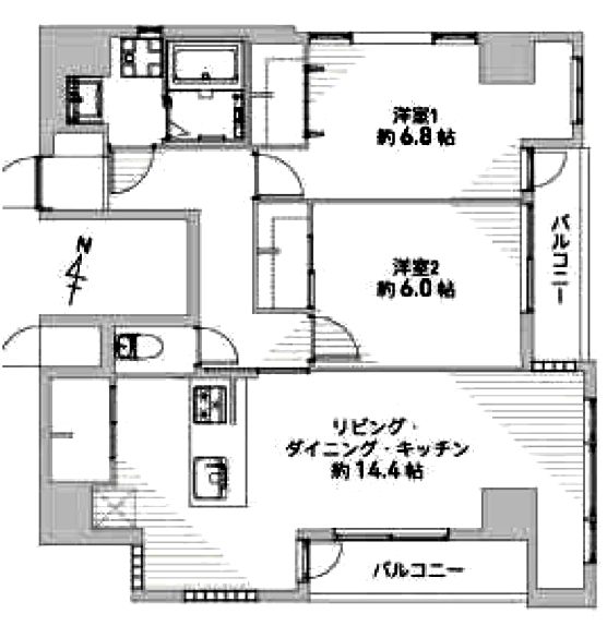t-woodビル501間取図