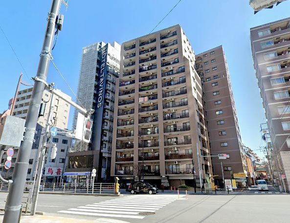 ライオンズプラザ浅草第２外観３｜ライオンズプラザ浅草第２は平成１１年築、１４階建てのマンションです。