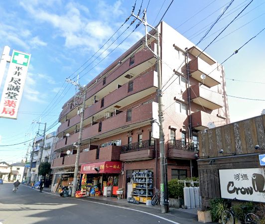 セントラルマンション西新井外観１｜セントラルマンション西新井は昭和６０年築、６階建てのマンションです。