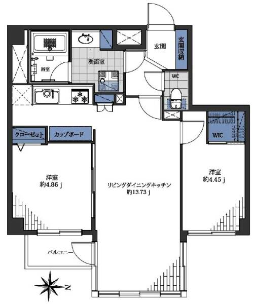 クレストフォルム新高円寺405間取図