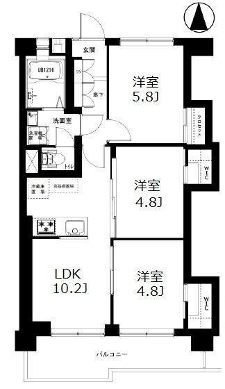 給田南住宅617間取図