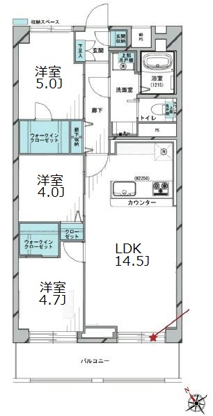 シティコープ西葛西825間取図