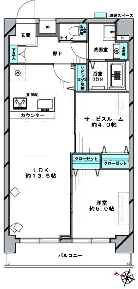 キャッスルマンション千早町103間取図