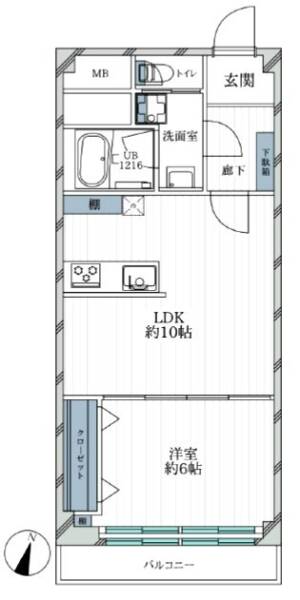 秀和小岩レジデンス307間取図