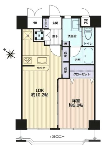 ソフトタウン新小岩1003間取図