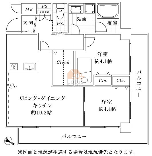 グリーンプラザ竹の塚214間取図