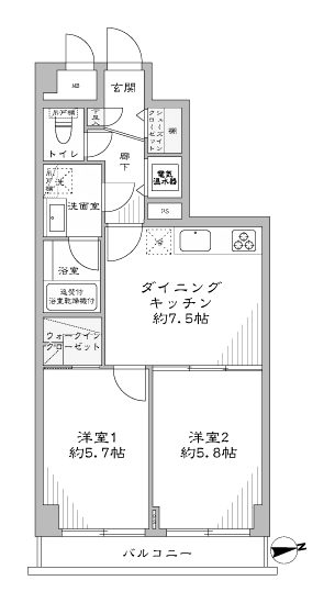 ライオンズプラザ亀戸902間取図