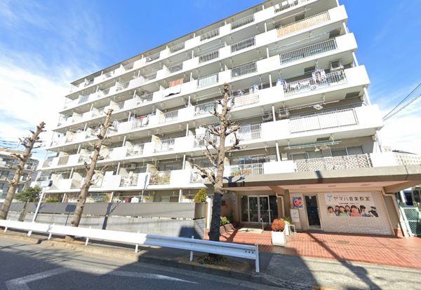 千歳船橋ビューグリーン外観２｜千歳船橋ビューグリーンは昭和53年築、７階建てのマンションです。