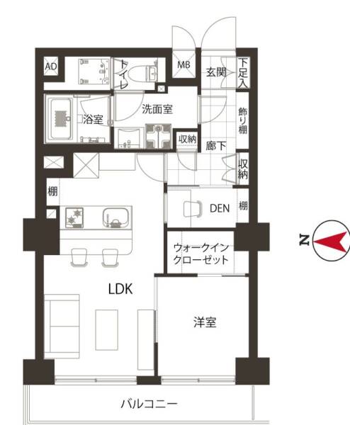 メガロン大井町312間取図