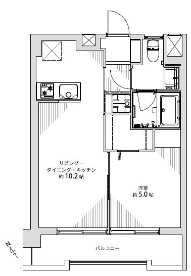 パラスト大井802間取図