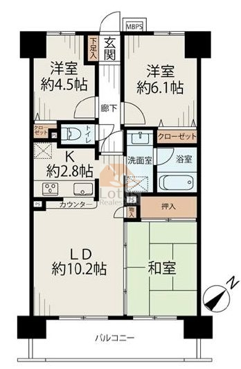 ライオンズマンション墨田リバーサイド803間取図