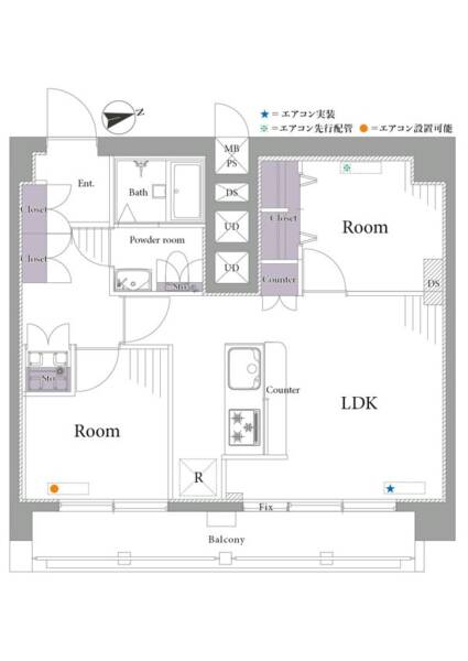 第２高円寺ダイヤモンドマンション805間取図