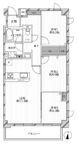 アトラス柴又101間取図