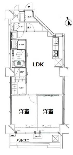 メゾンドール本郷408間取図