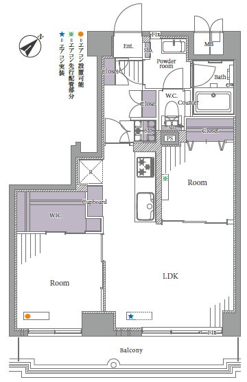 入谷サンハイツ702間取図