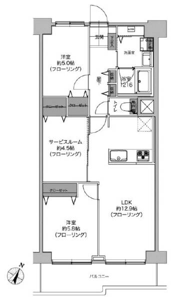 ハイラーク船堀615間取図