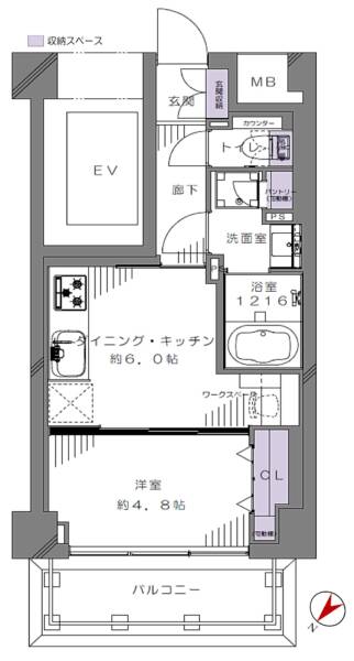 サンコート池袋401間取図