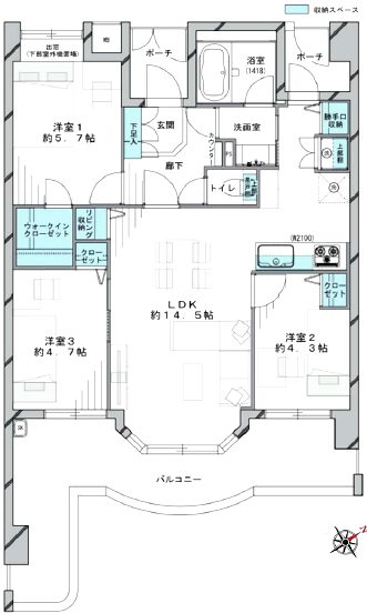 レクセルガーデン新小岩406間取図